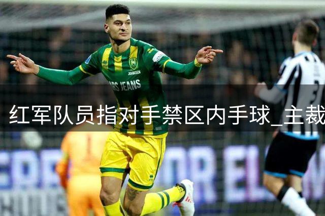 红军队员指对手禁区内手球 主裁未予判罚